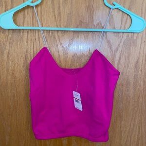 Free People Hot Pink crop top